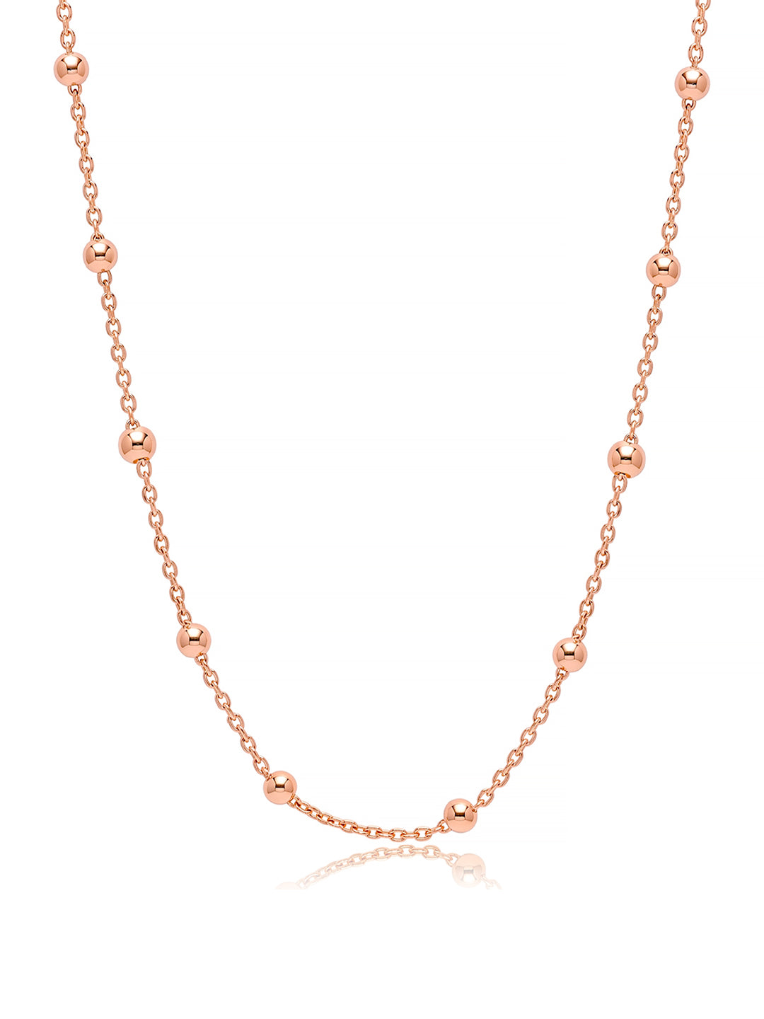 14K Rose Gold-Plated Luminosa Bead Necklace