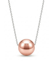 Blush Glow Rose Gold Ball Necklace