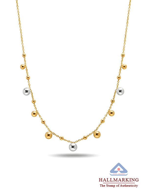 Golden Grace Ball Station Necklace