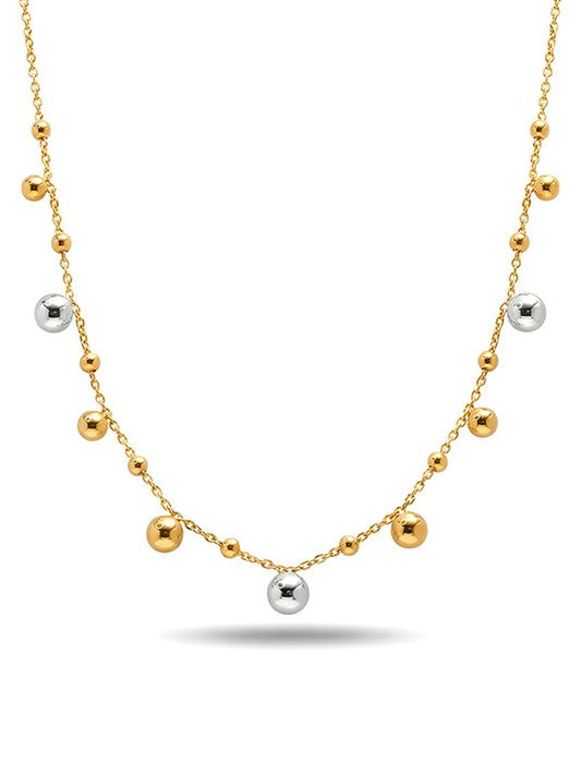 Golden Grace Ball Station Necklace