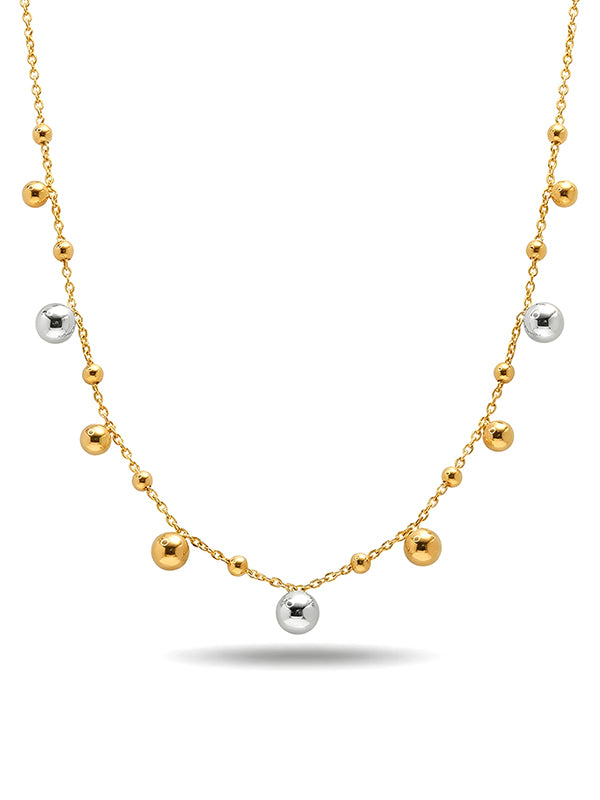 Golden Grace Ball Station Necklace