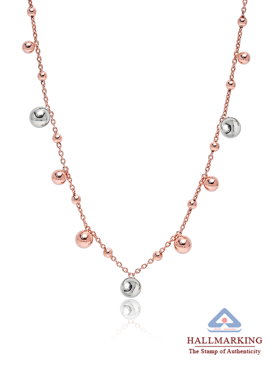 Blush Radiance Ball Station Necklace