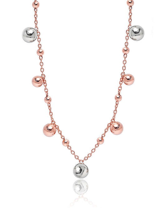 Blush Radiance Ball Station Necklace