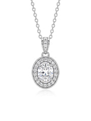 Rhodium Everyday Pendant Necklace