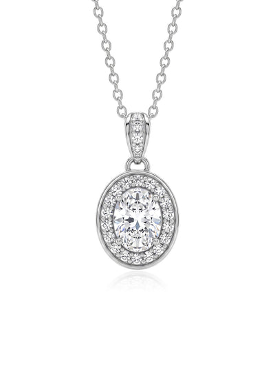Rhodium Everyday Pendant Necklace
