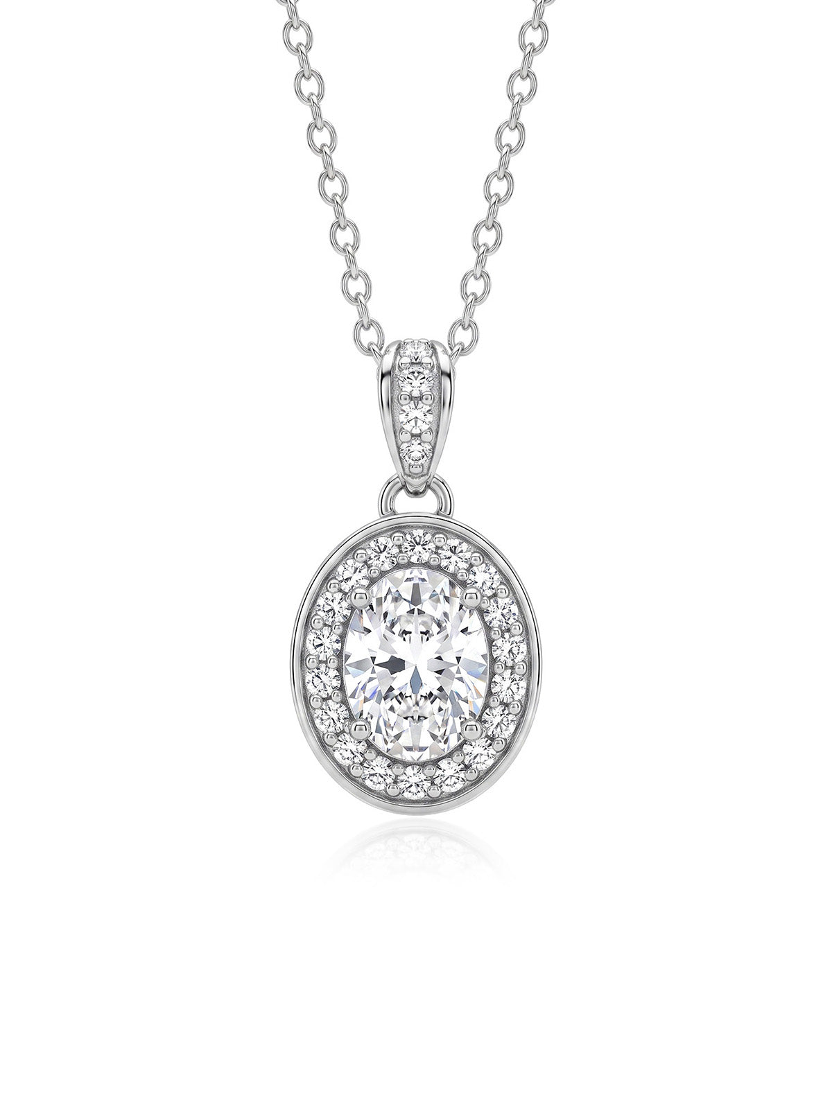 Rhodium Everyday Pendant Necklace