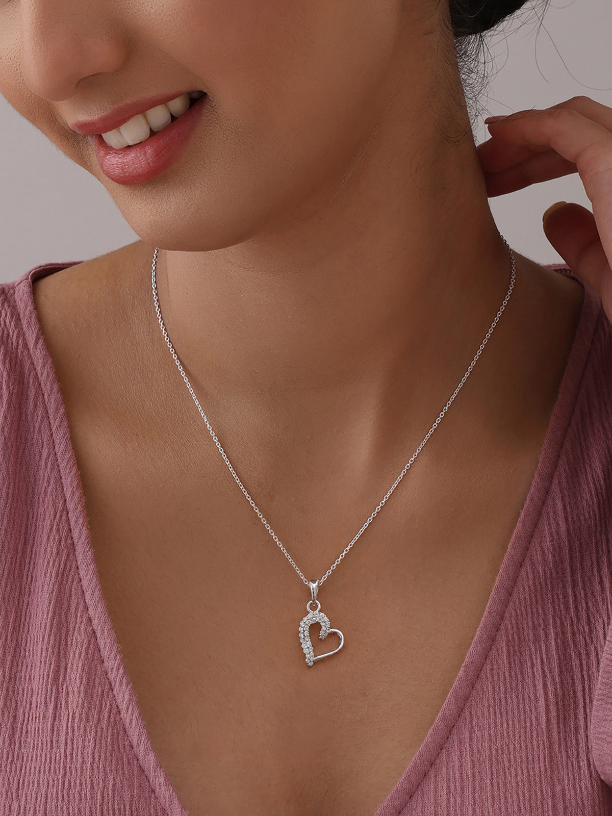 Amora Crystal Heart Pendant