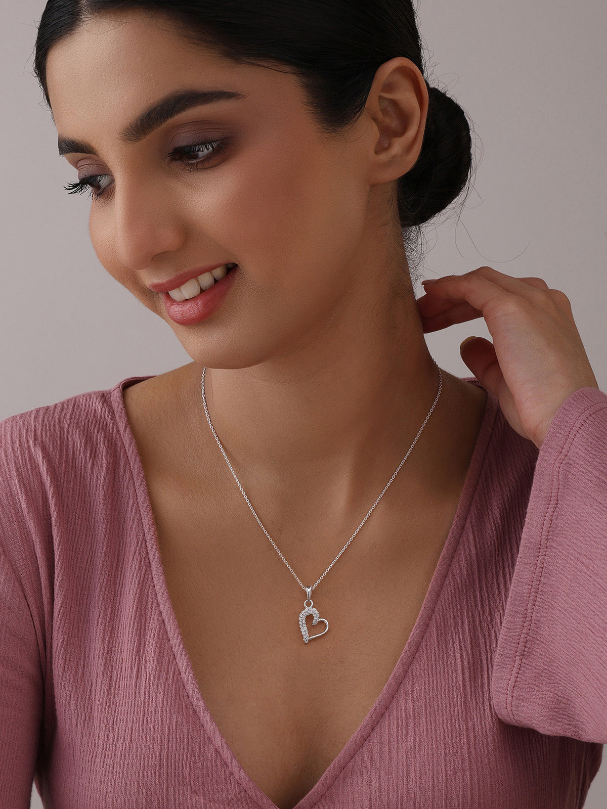 Amora Crystal Heart Pendant