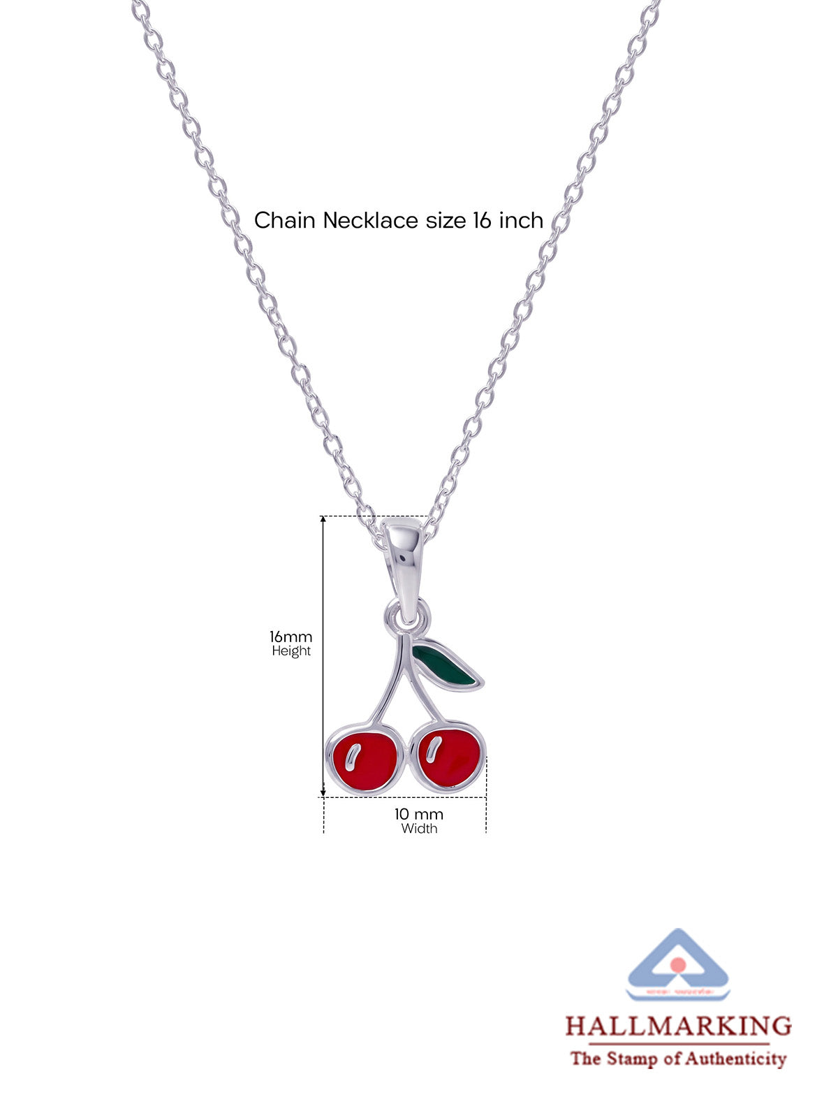 Cherry Charm Pendant Necklace