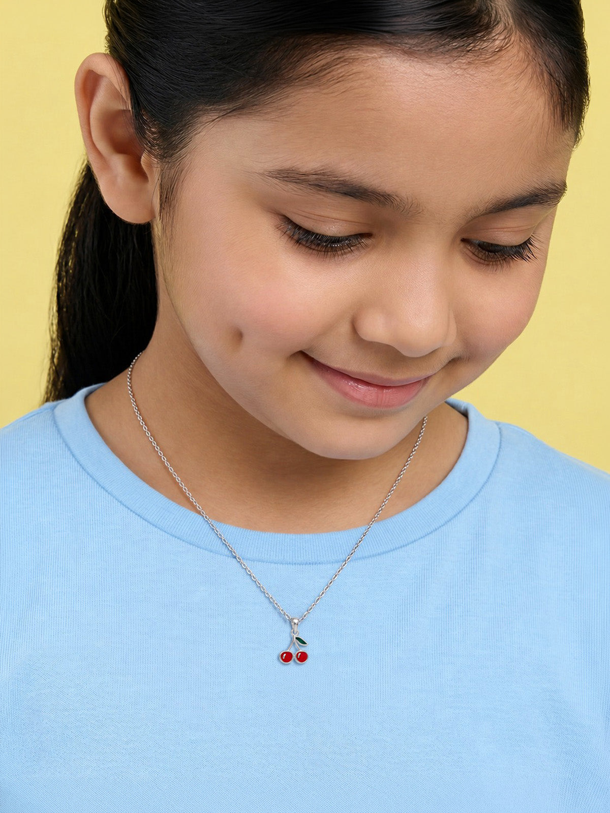 Cherry Charm Pendant Necklace
