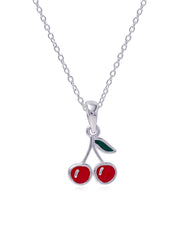 Cherry Charm Pendant Necklace