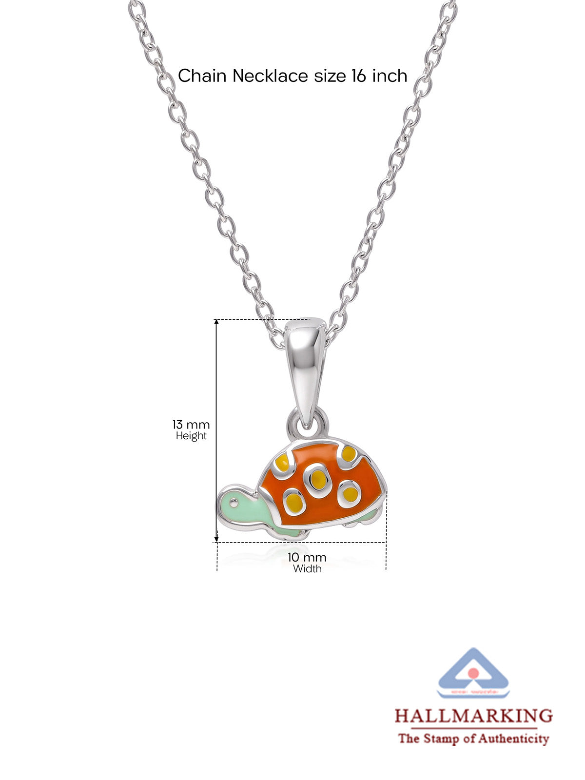 Colorful Turtle Pendant Necklace