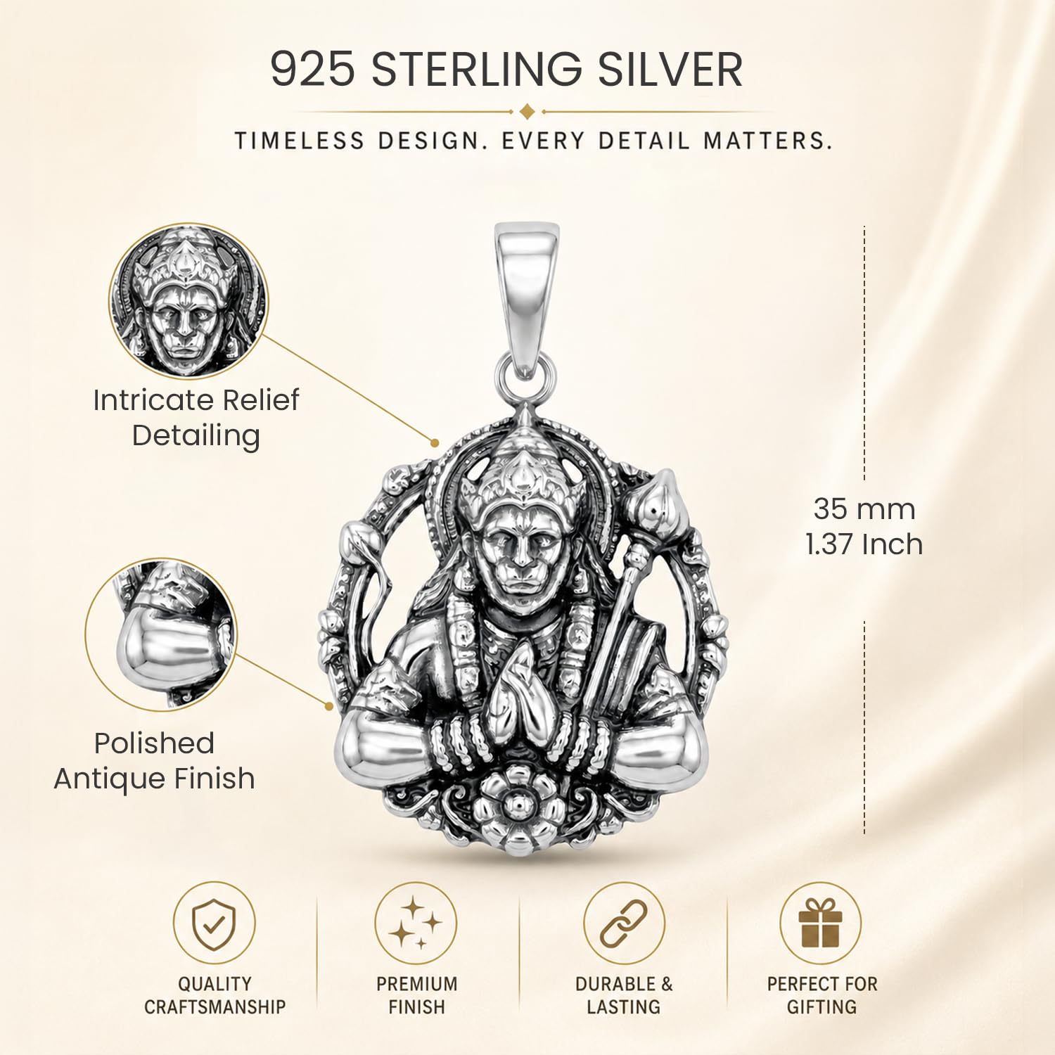 Antique Geometric Pendant