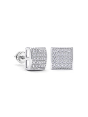 Men?s Silver Stud Earrings