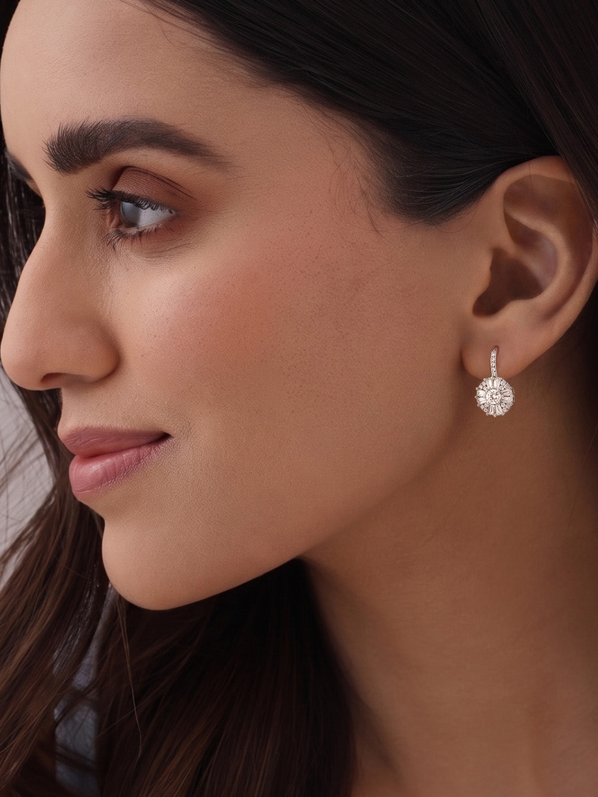 Rhodium Everyday Dangler Earrings