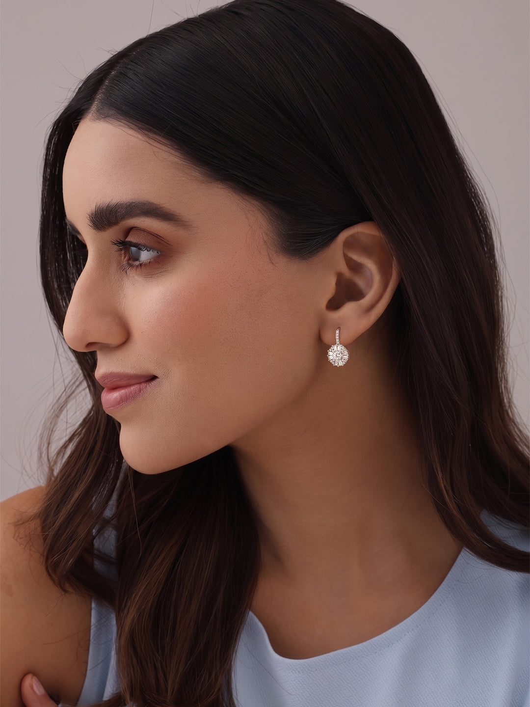 Rhodium Everyday Dangler Earrings