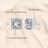 925 Sterling Silver Halo CZ Diamond like Brilliance Sparkling Square Ear Stud Earrings for Women