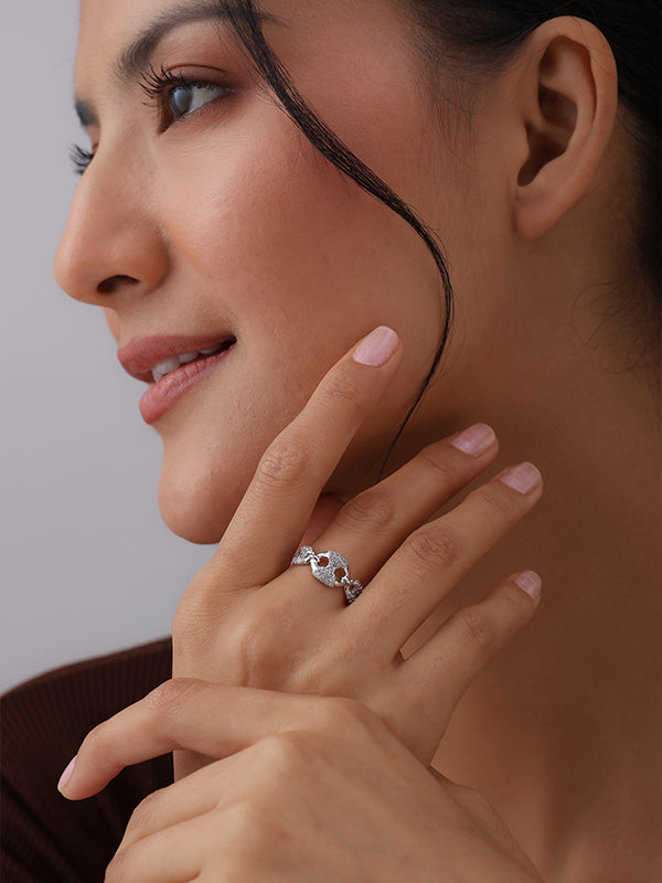 Mirel Sculpted Statement Finger Ring for Women