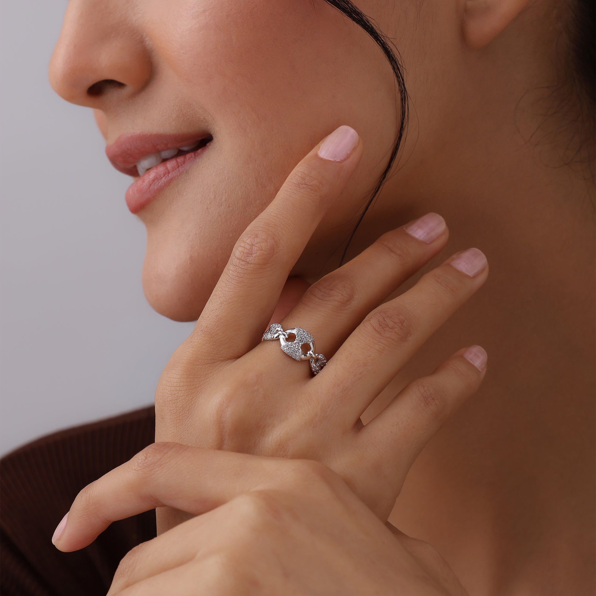 Mirel Sculpted Statement Finger ring for Women