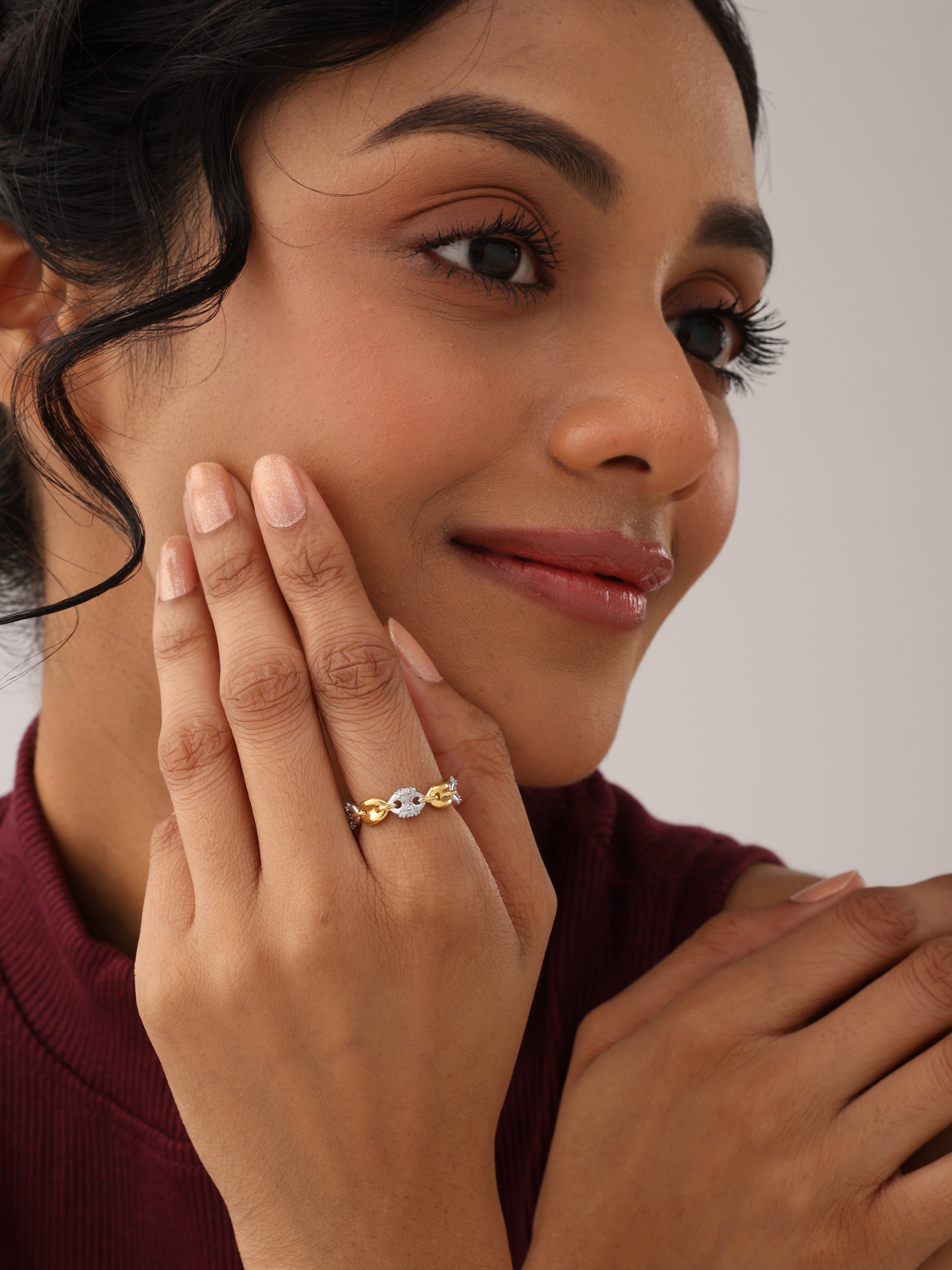 Dual Tone Eternity Ring