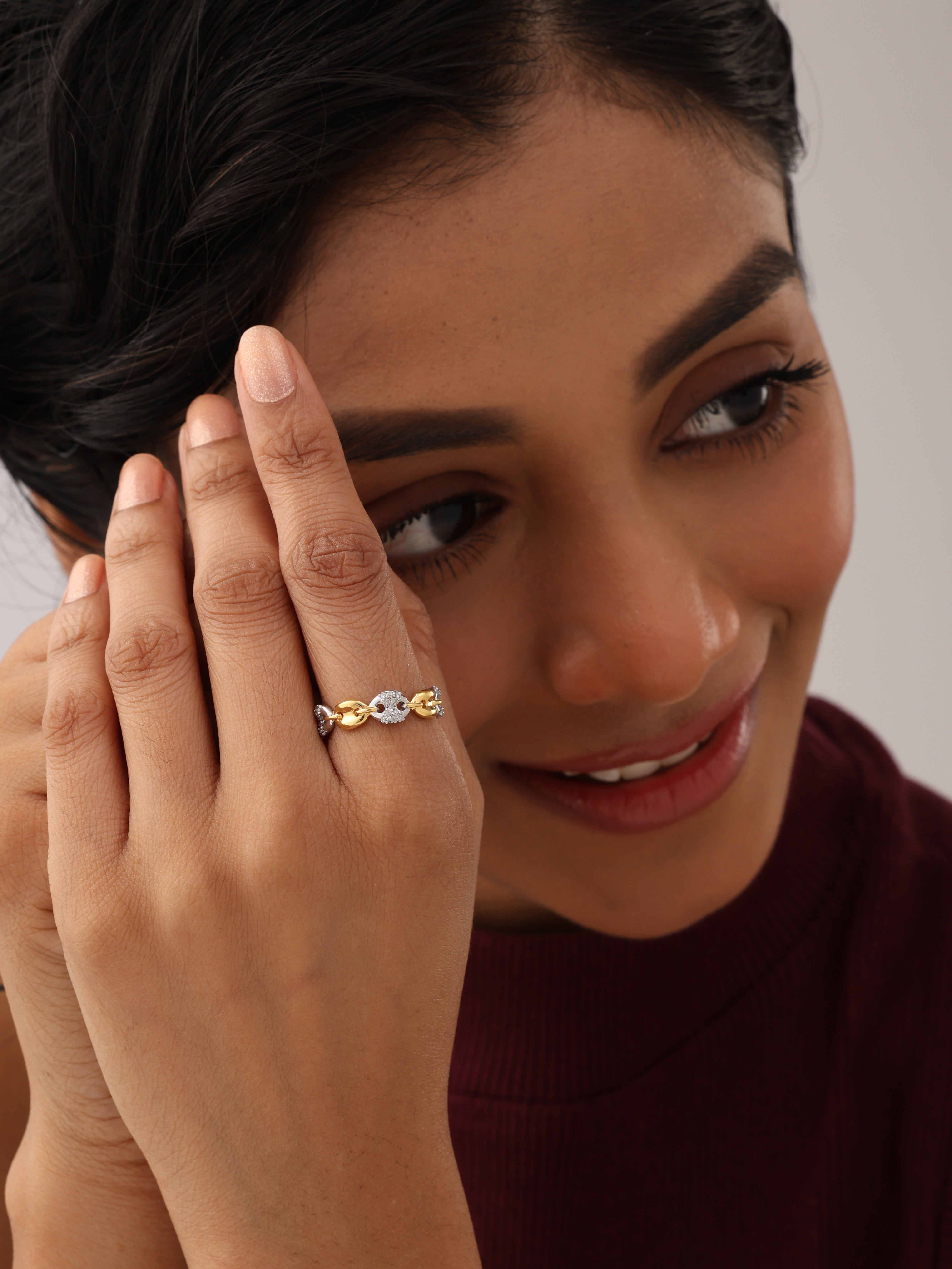 Dual Tone Eternity Ring