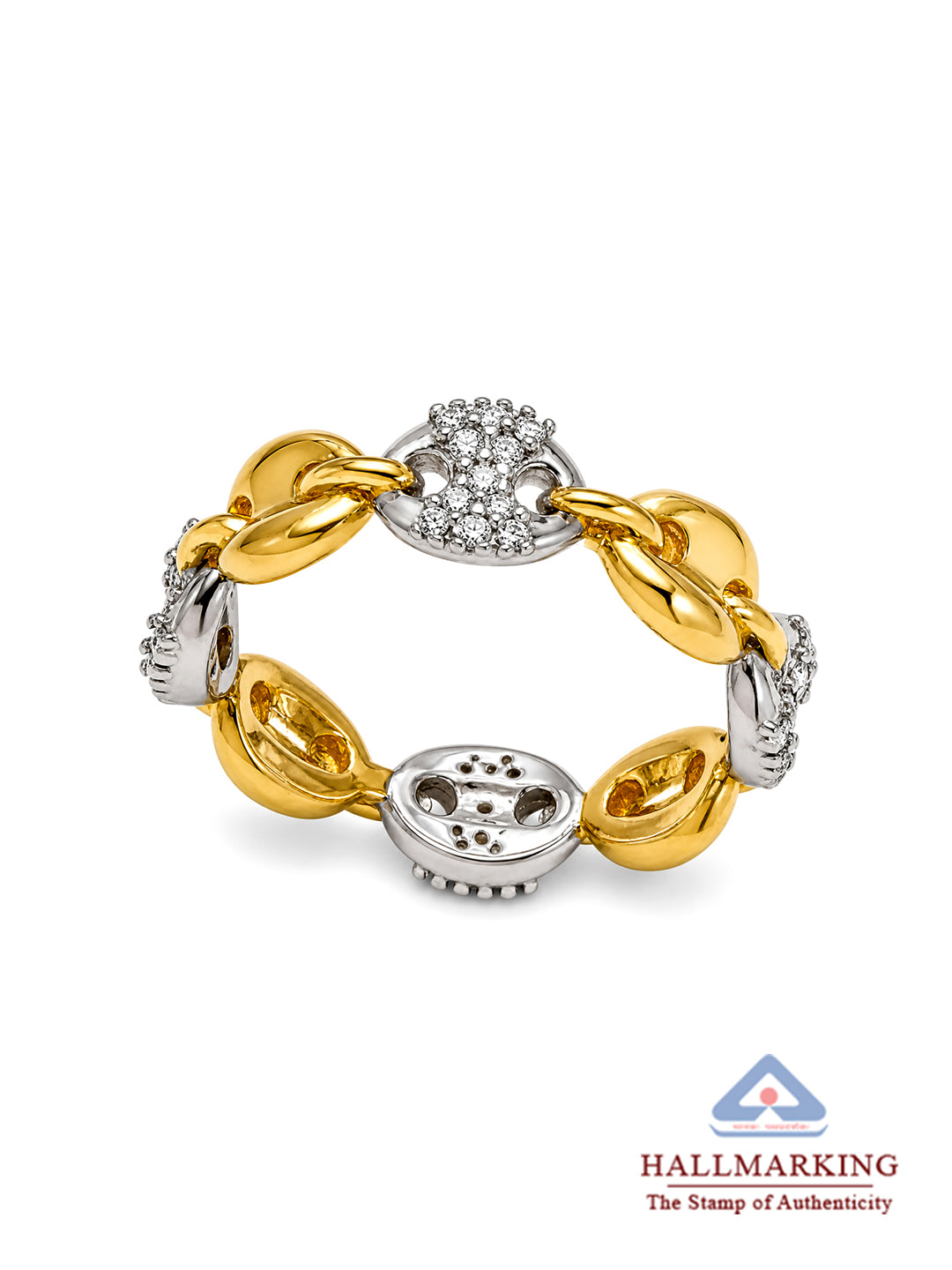 Dual Tone Eternity Ring
