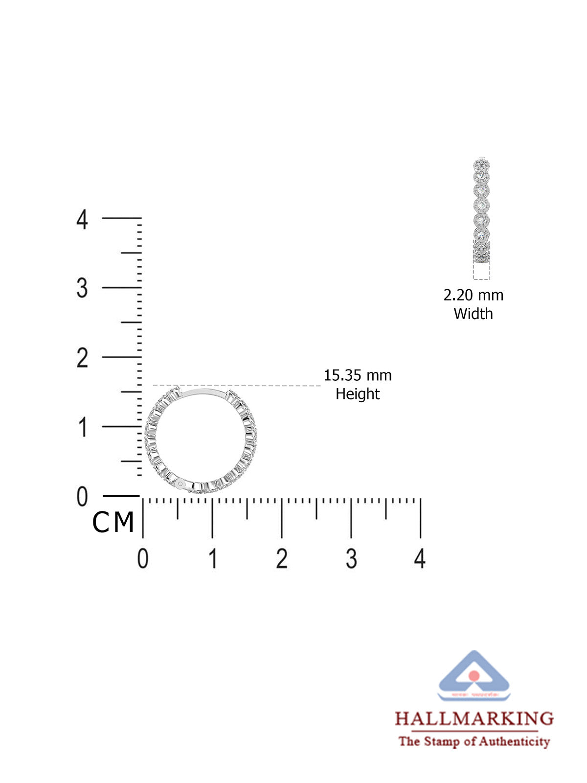 Multi-CZ Round Huggie Hoops