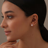 925 Sterling Silver Halo CZ Diamond like Brilliance Sparkling Teardrop Stud Earrings for Women