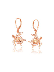 Rose Gold Long Drop Earrings