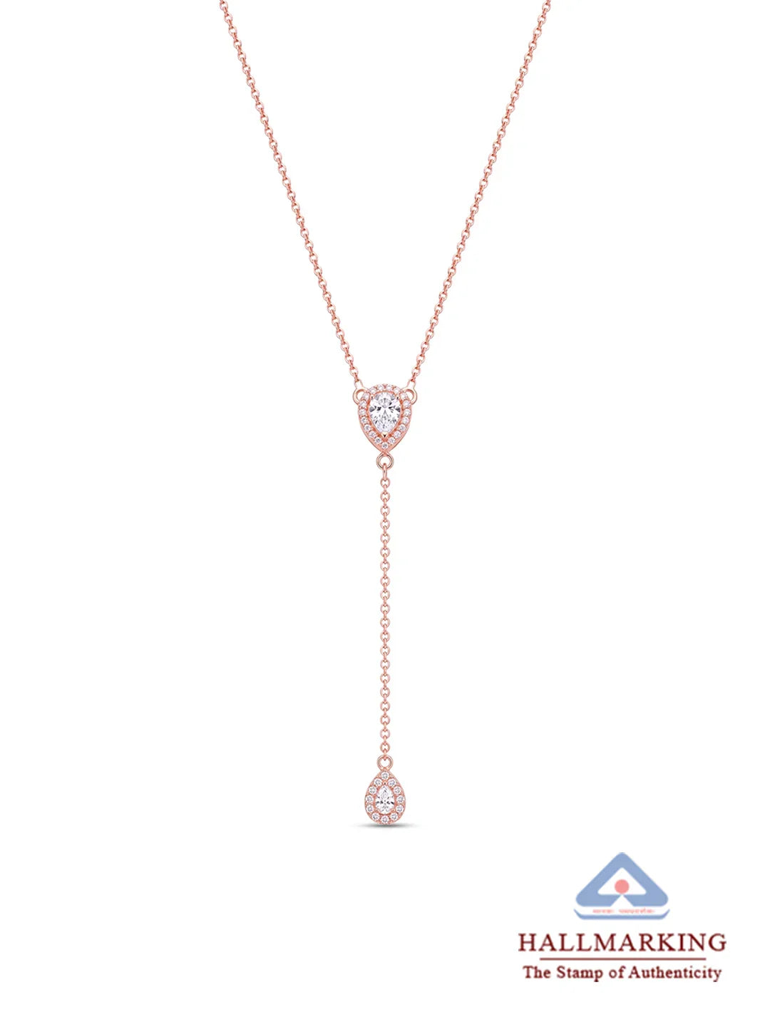 925 Sterling Silver Jewellery | 14K Aur?line CZ Lariat Drop Necklace | acpl-ecom.myshopify.com