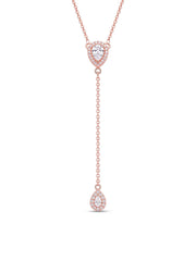 925 Sterling Silver Jewellery | 14K Aur?line CZ Lariat Drop Necklace | acpl-ecom.myshopify.com
