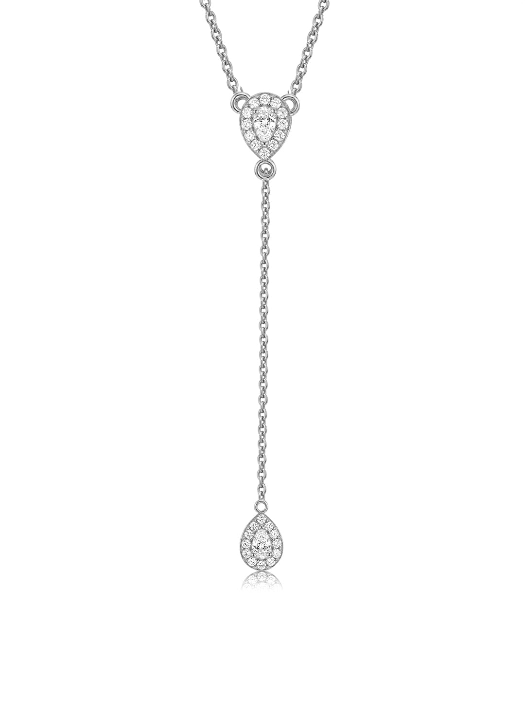 Duetta CZ Lariat Y-Women's Necklace