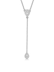 Duetta CZ Lariat Y-Women's Necklace