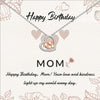 925 Sterling Silver Baby Feet Heart Pendant Necklace With Gift Card for Women