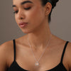 925 Sterling Silver Baby Feet Heart Pendant Necklace With Gift Card for Women