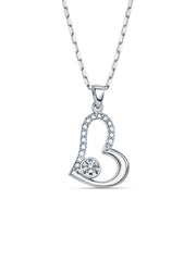 Rhodium Grace Pendant Necklace