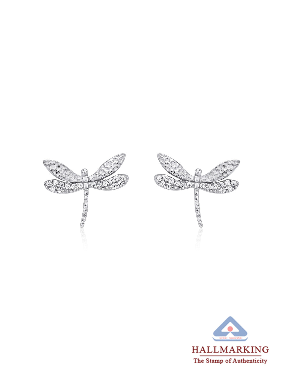 Rhodium Classic Stud Earrings