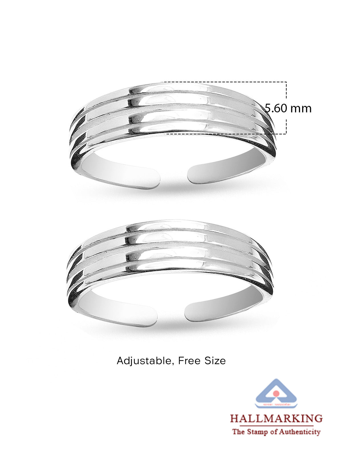 Four-Layer Minimalist Adjustable Toe Ring