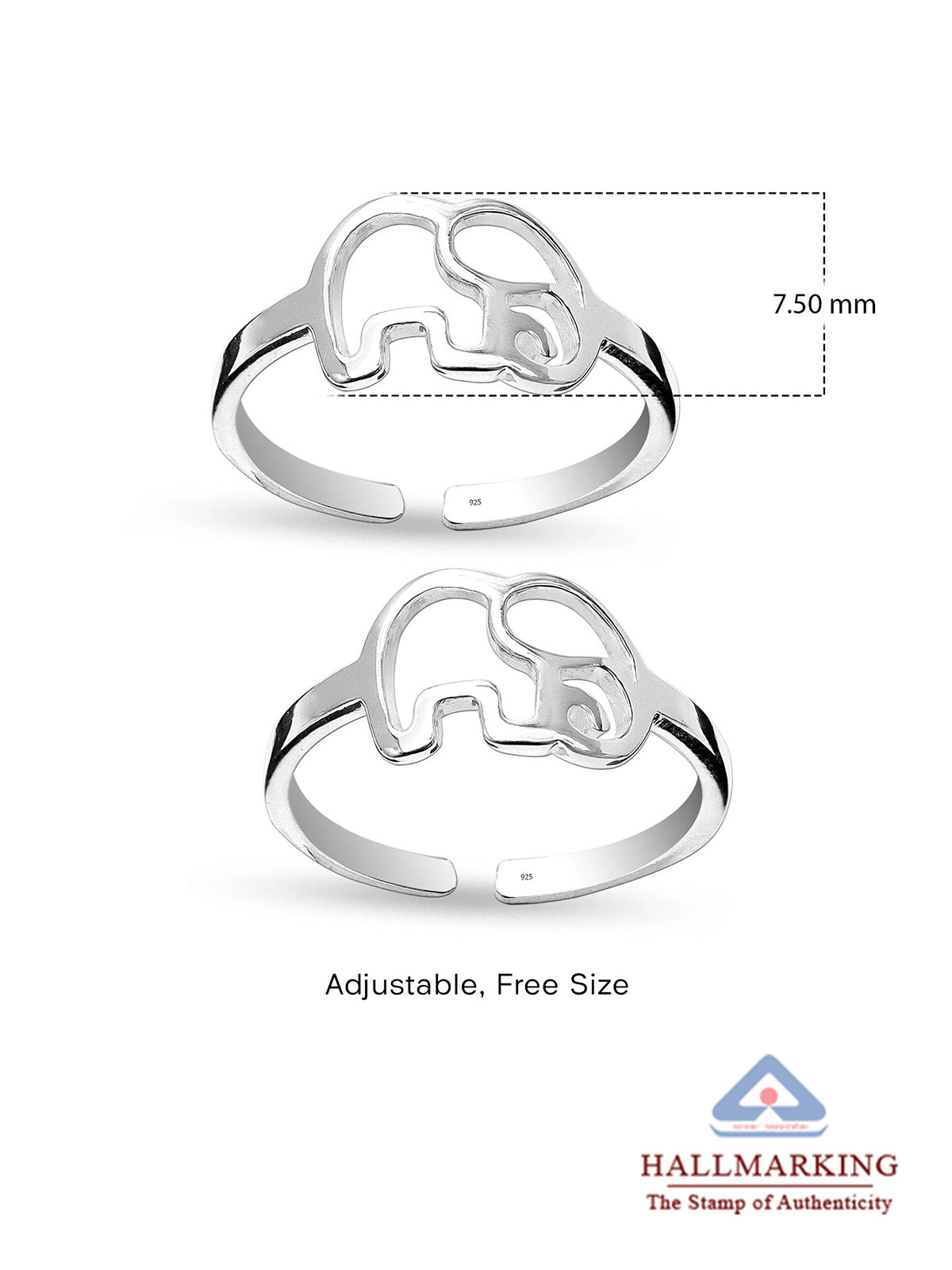 Elefanta Open Elephant Women's Toe Ring