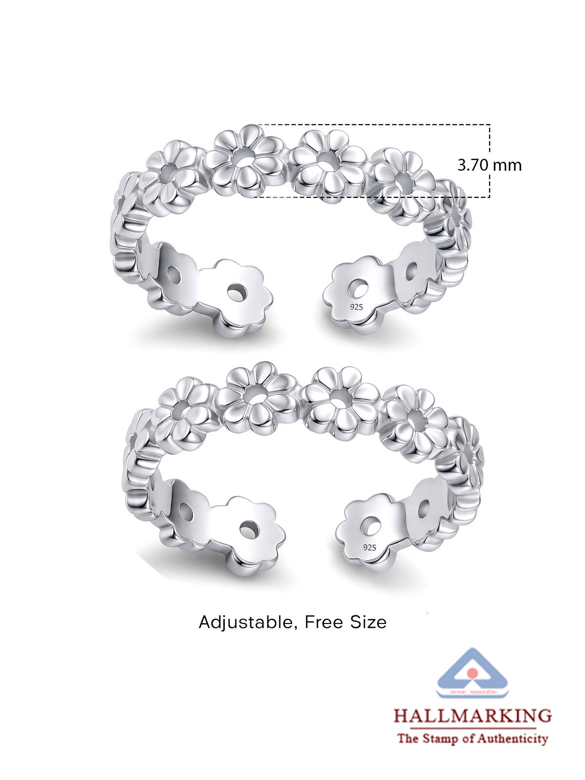 Silver Minimal Toe Ring