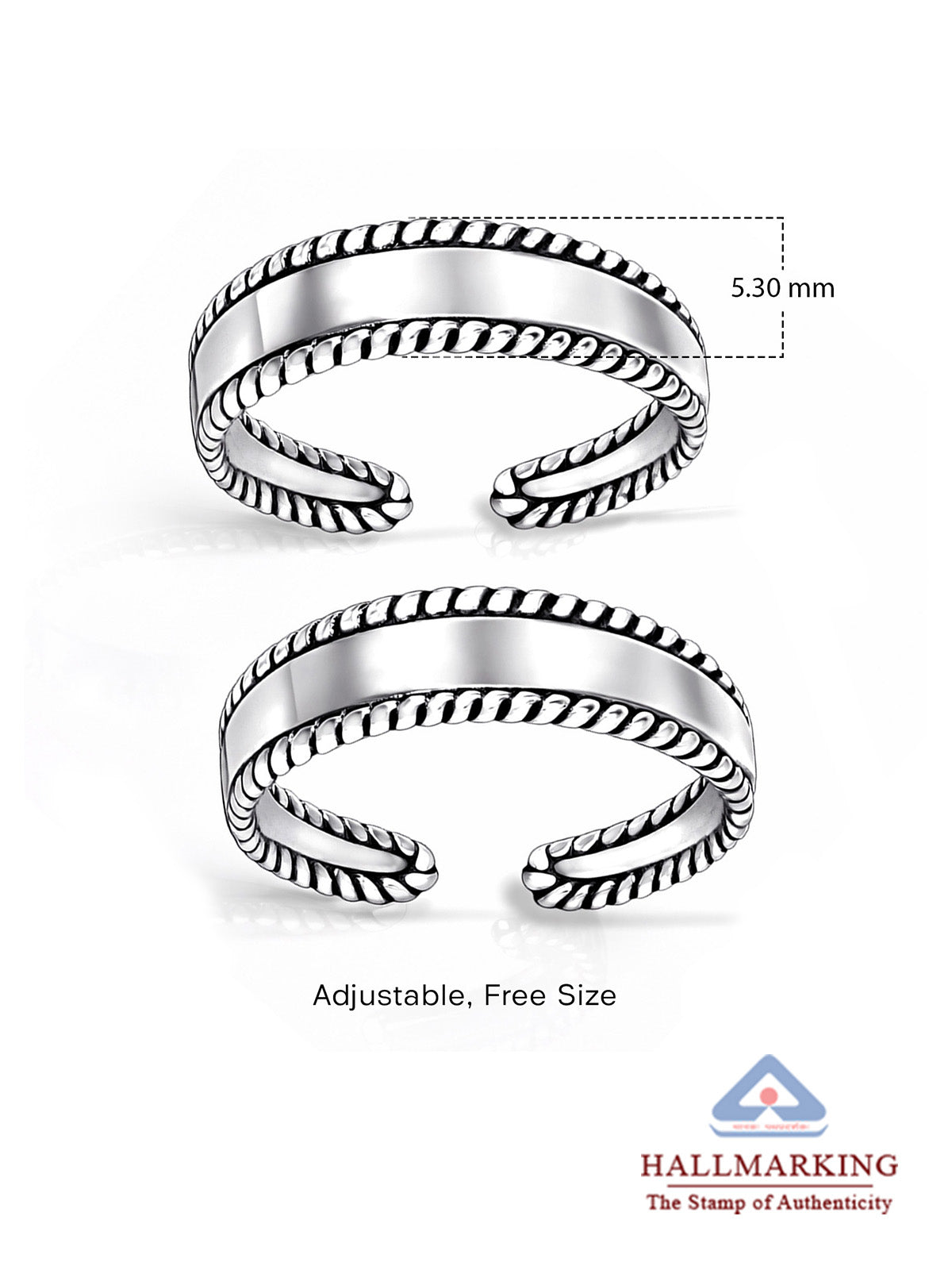 Antique Cutwork Band Toe Ring