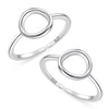 925 Sterling Silver Classical Simple Plain Toe Ring for Women