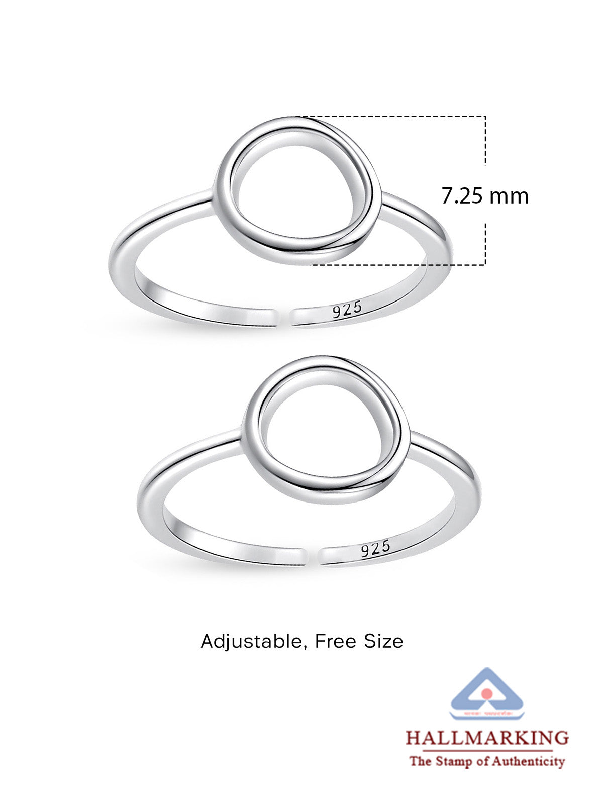 Silver Adjustable Toe Ring