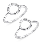 Silver Adjustable Toe Ring
