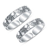 925 Sterling Silver Antique Heart Shape Design Adjustable Toe Rings For Women