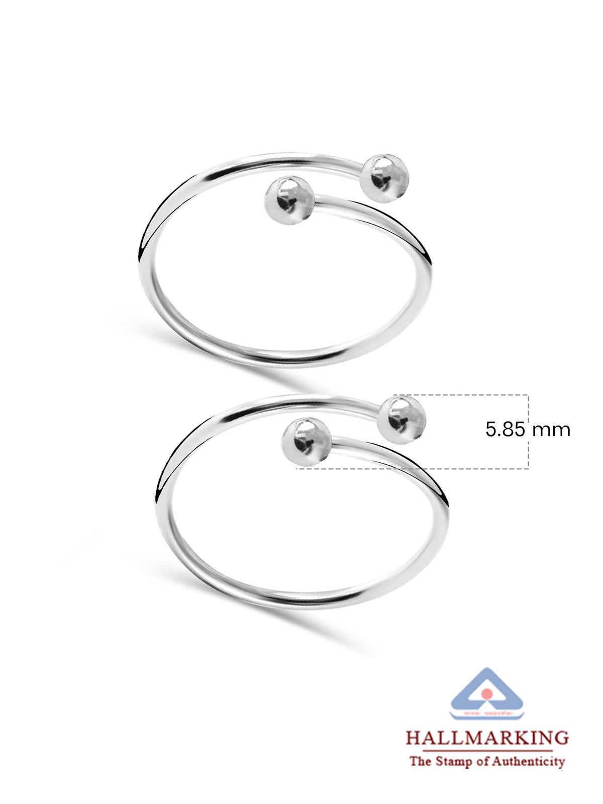 Open Bead-End Adjustable Toe Ring