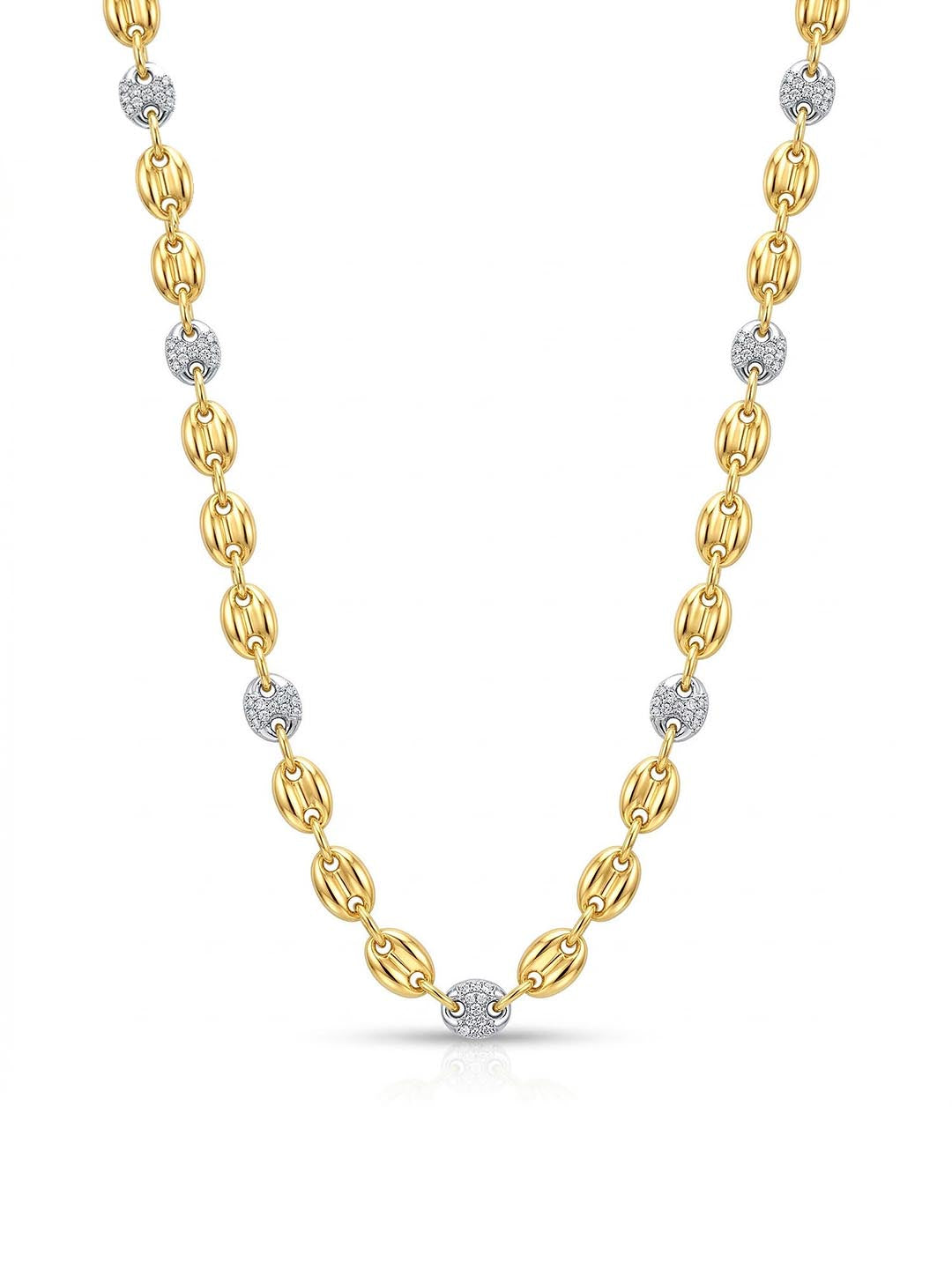 CZ Accent Layered Gold Necklace