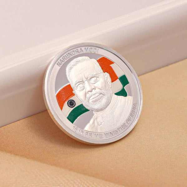 BIS Hallmarked 20 Gram PM Modi Ji Silver Coin 999 Purity