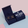 925 Sterling Silver T-Bar Cufflinks for Men With Gift Box