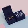 925 Sterling Silver 14K Gold-Plated Silver Horse Bit Cufflinks for Men With Gift Box